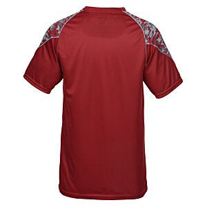 Additional Image 2 - a red shirt with grey stripes