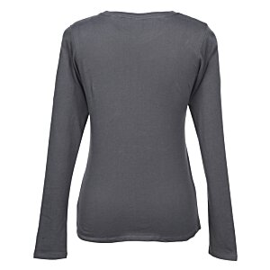 Additional Image 1 - a grey long sleeved shirt