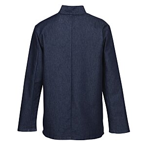 Additional Image 1 - a back view of a blue jacket