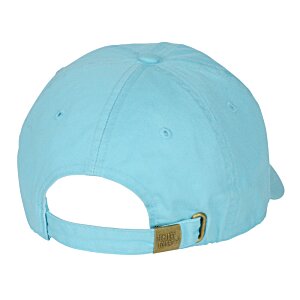 Additional Image 1 - a blue hat with a brown band