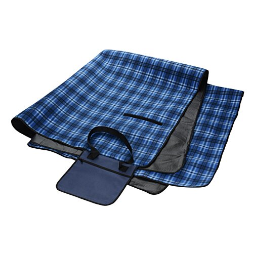 Additional Image 2 - a blue and black plaid bag