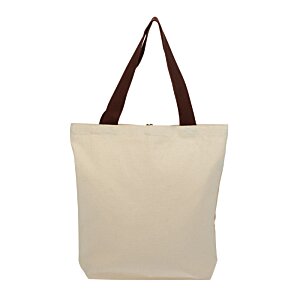 Additional Image 1 - a white bag with brown handles
