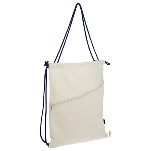 Additional Image 2 - a white bag with blue handles