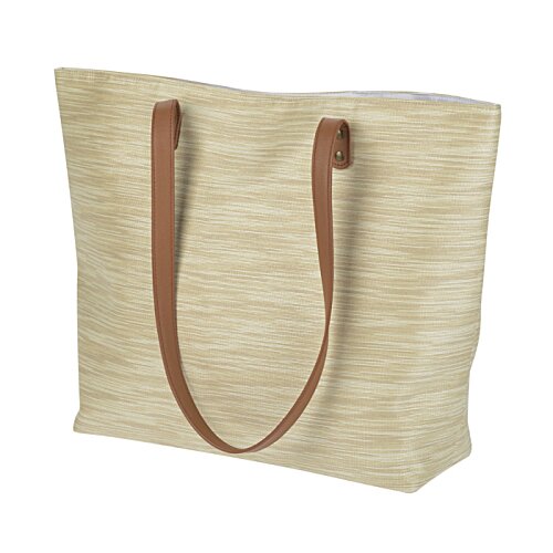 Additional Image 1 - a white bag with brown handles