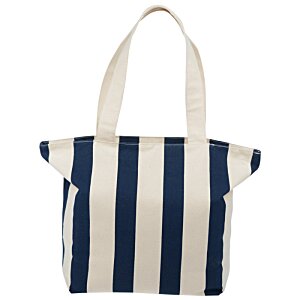 Additional Image 1 - a blue and white striped bag