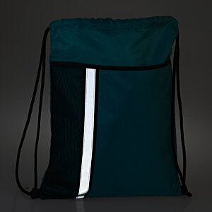 Additional Image 3 - a green and white backpack