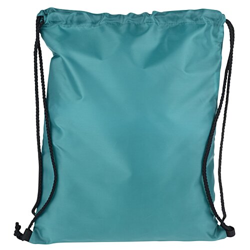 Additional Image 2 - a blue backpack with black string