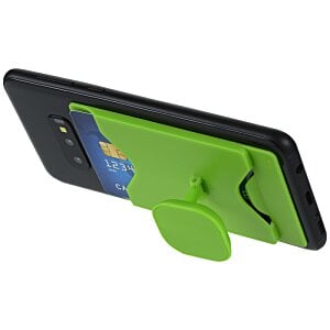 Additional Image 2 - a cell phone with a green stand