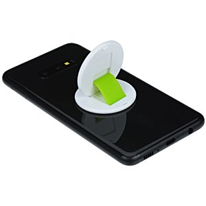 Additional Image 5 - a phone with a green and white object on it