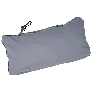 Additional Image 1 - a grey pillow with a cord