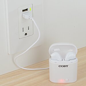 Additional Image 5 - a white wireless earbuds in a white box