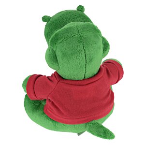 Additional Image 1 - a green stuffed animal with a red shirt
