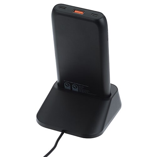 Additional Image 4 - a black wireless charger with a cord