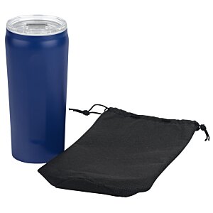 Additional Image 3 - a blue cup next to a black bag