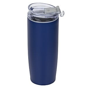 Additional Image 1 - a blue tumbler with a lid