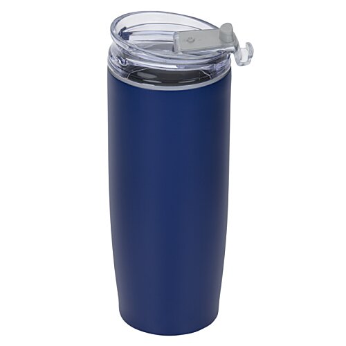 Additional Image 1 - a blue tumbler with a lid