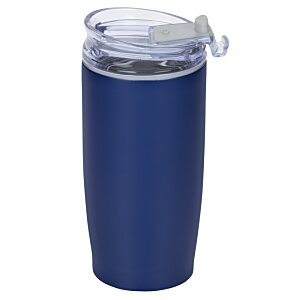 Additional Image 1 - a blue tumbler with a lid