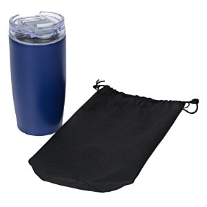 Additional Image 4 - a blue cup next to a black bag