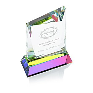 Additional Image 1 - a colorful paper holder with a white paper on it