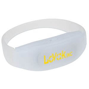 Additional Image 1 - a white wristband with yellow text