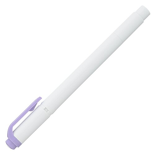 Additional Image 4 - a white pen with purple cap