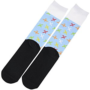 Additional Image 2 - a pair of socks with a pattern on them