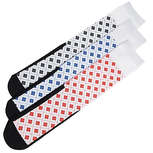 Additional Image 2 - a group of socks with different designs