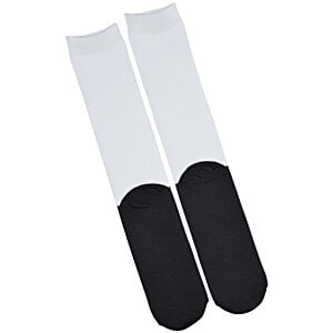 Additional Image 1 - a pair of black and white socks