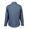 Additional Image 1 - a back view of a blue shirt