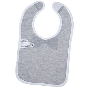 Additional Image 1 - a white bib with a bow tie