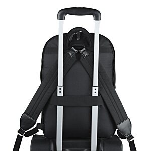 Additional Image 4 - a black suitcase with silver handles