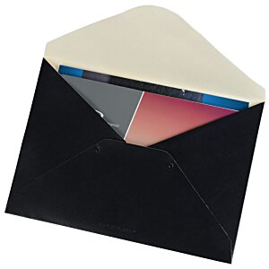 Additional Image 1 - a black envelope with a white and red inside