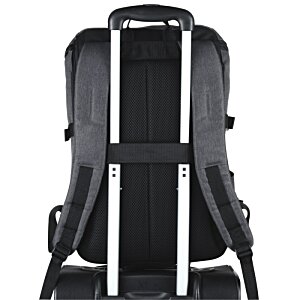 Additional Image 4 - the back of a black backpack