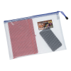View Image 2 of 3 of PolyWeave Zippered Pouch with Business Card Holder - 9-1/2” x 13-1/4”