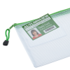 View Image 4 of 6 of PolyWeave Zippered Pouch with Business Card Holder - 6" x 10"