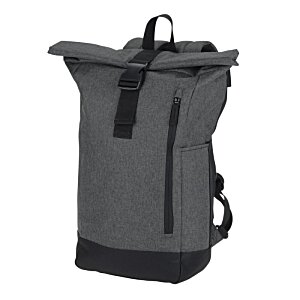 Additional Image 1 - a grey backpack with black straps