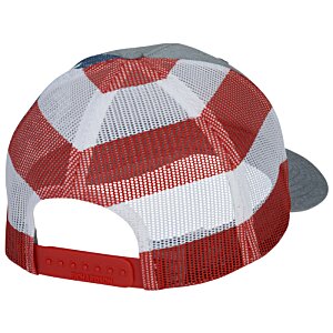 Additional Image 2 - a red and white striped hat