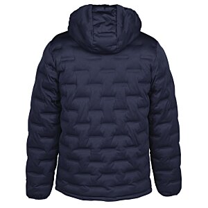 Additional Image 2 - a black puffer jacket with a hood