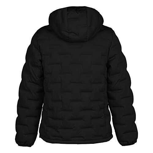Additional Image 1 - a blue hooded jacket with a white background