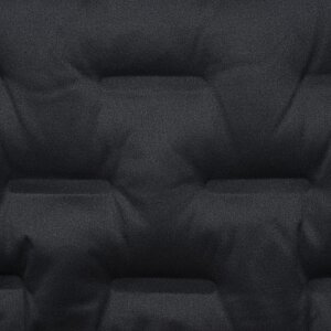 Additional Image 2 - a black cushion with a square pattern