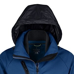 Additional Image 1 - a person wearing a blue jacket with a black hood