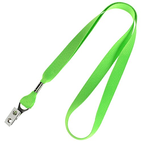 Additional Image 3 - a green lanyard with a silver tip