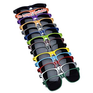 Additional Image 1 - a stack of sunglasses with colorful bands