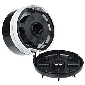 Additional Image 3 - a black and white round object with a black circle