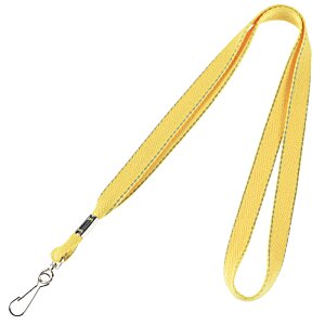 Additional Image 1 - a yellow lanyard with a metal hook