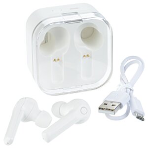 Additional Image 5 - a white box with a plug and ear buds