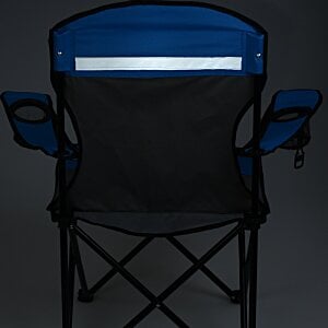 Additional Image 1 - a blue and black folding chair