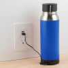 View Image 2 of 8 of Carter Vacuum Bottle with Wireless Charger/Power Bank - 22 oz.