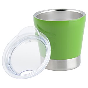 Additional Image 1 - a green and silver cup with a lid