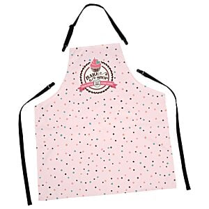 Additional Image 1 - a pink apron with a bird on it